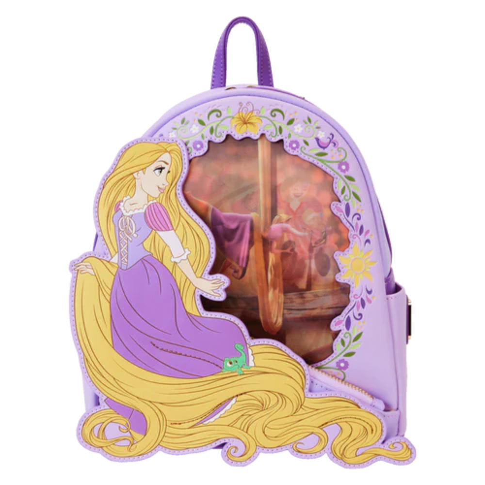 Loungefly Disney Tangled Rapunzel Lenticular Mini Backpack - Purple