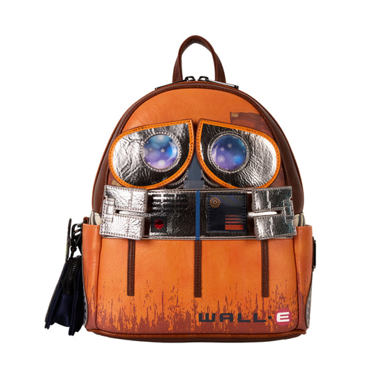 Loungefly Pixar Wall-E Cosplay Lentincular Mini Backpack with Coin Bag - Brown