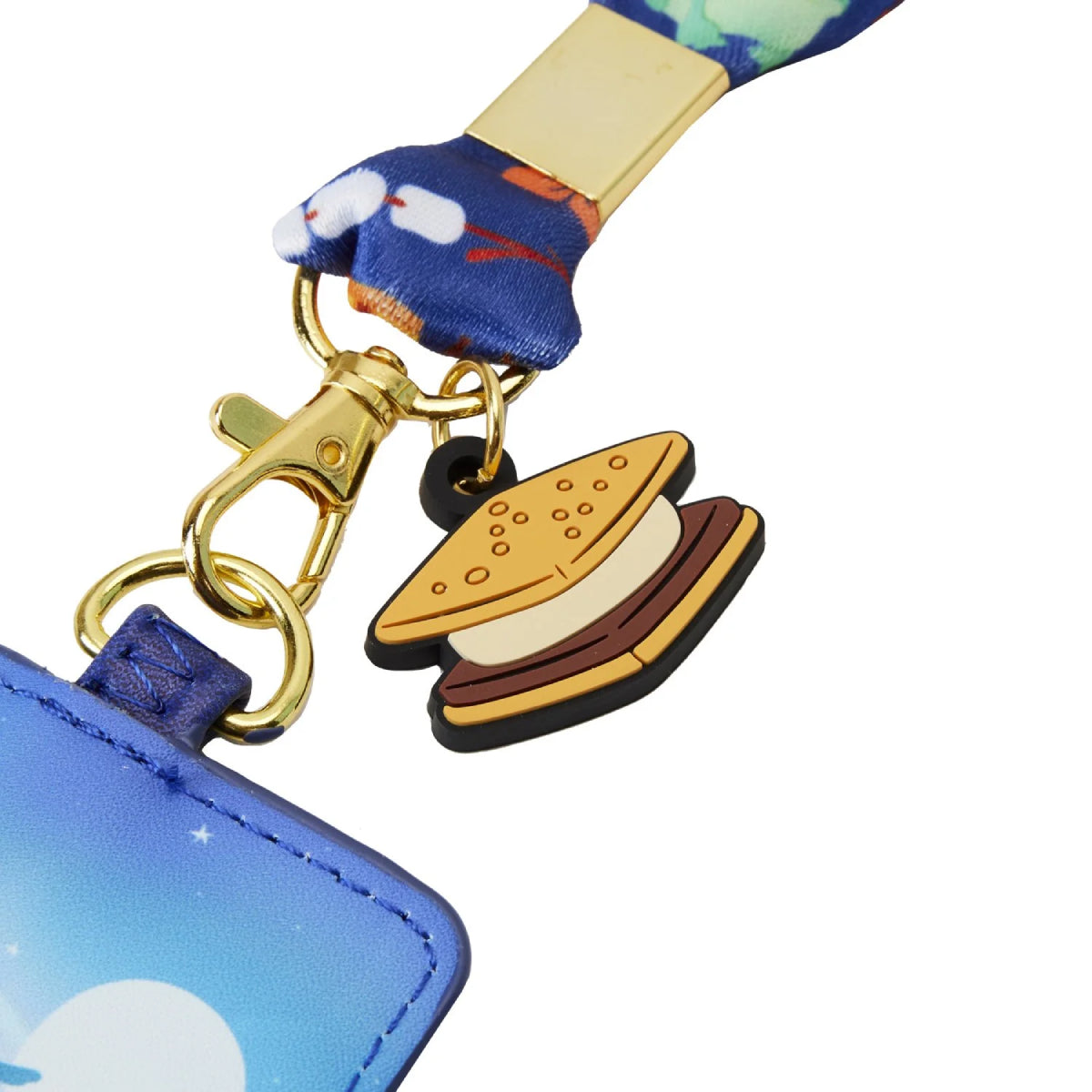 Loungefly Disney Lilo & Stitch Camping Cuties Lanyard with Cardholder - Blue