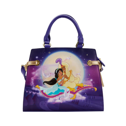 Loungefly Disney Aladdin 30th Anniversary Crossbody Bag - Purple