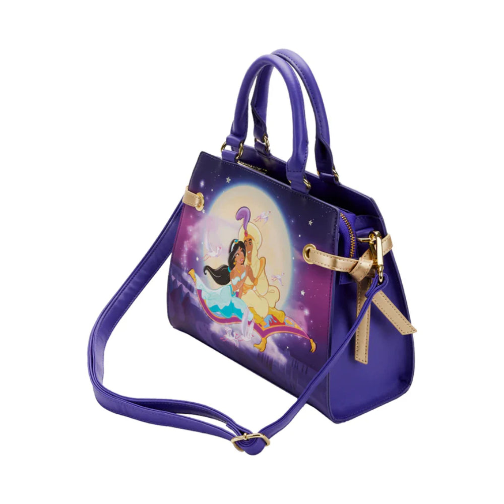 Loungefly Disney Aladdin 30th Anniversary Crossbody Bag - Purple