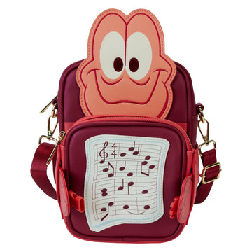Loungefly Disney The Little Mermaid 35th Anniversary Sebastian Crossbody Bag with Coin Bag - Red