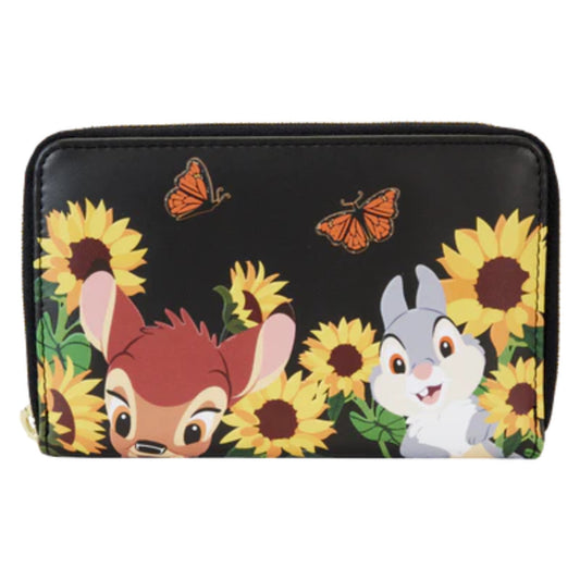 Loungefly Disney Bambi Sunflower Friends Wallet - Black