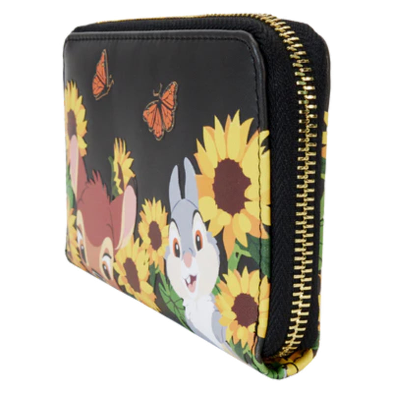 Loungefly Disney Bambi Sunflower Friends Wallet - Black