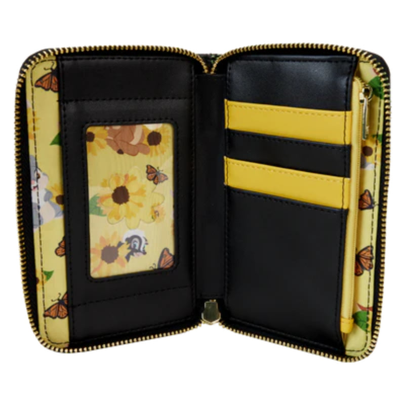 Loungefly Disney Bambi Sunflower Friends Wallet - Black