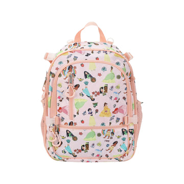 Bioworld Disney Princesses 16" kids girls Adaptive Backpack & Lunch Box Combo Set (4-Piece) - Pink