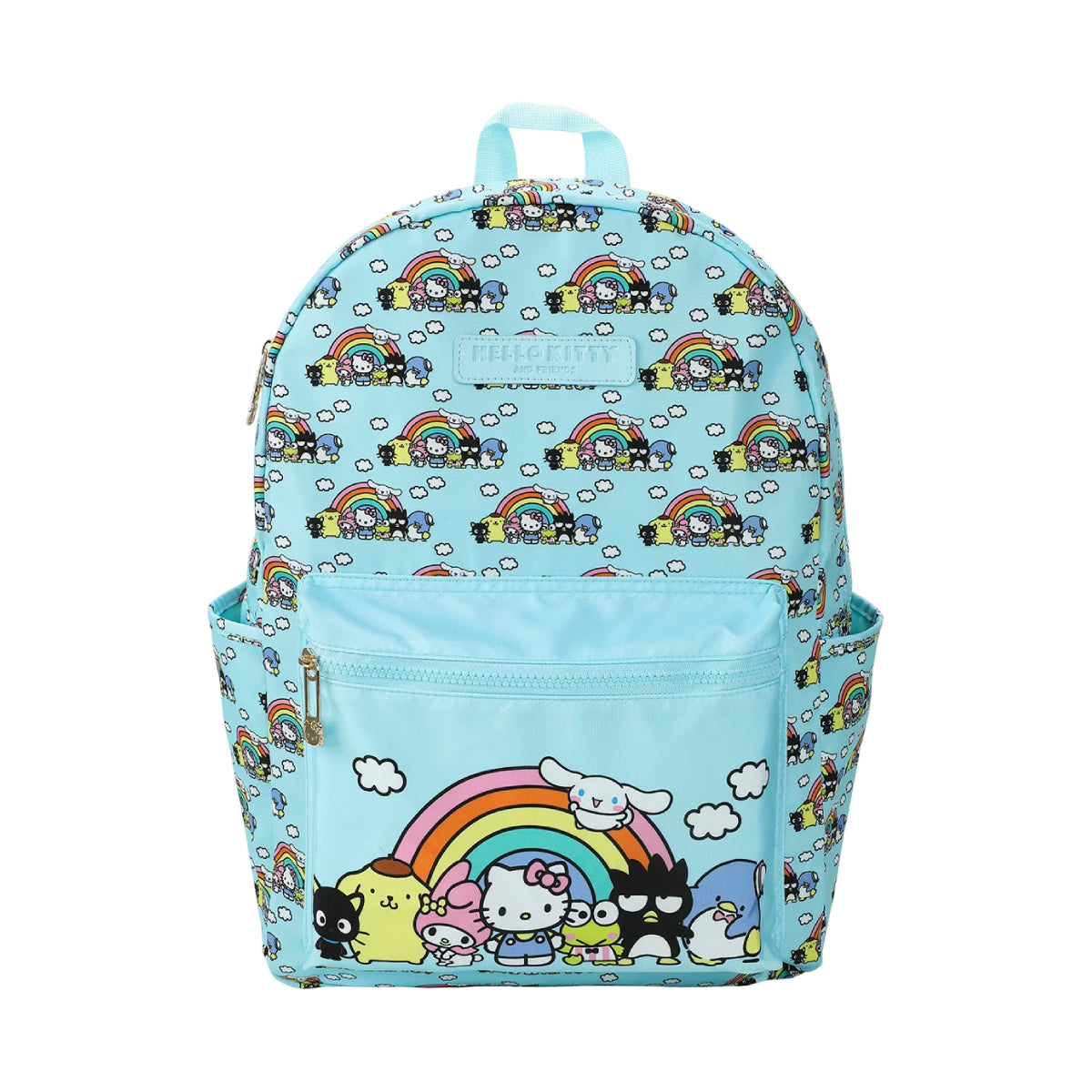 Bioworld Hello Kitty And Friends Favorite Characters 16.5" Adult Travel Backpack - Blue