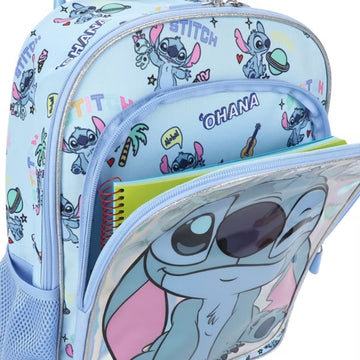 Bioworld Lilo & Stitch Winking Stitch 16" Rolling Backpack - Blue