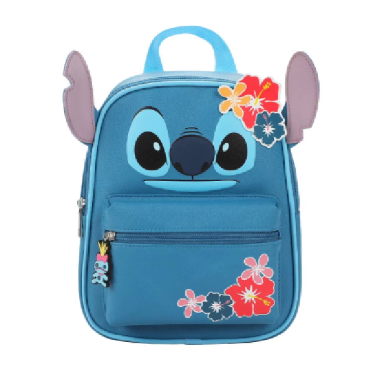 Disney Stitch Big Face Ears 10" Adult Mini Backpack - Blue