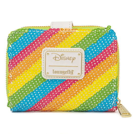 Loungefly Disney Sequin Rainbow Ziparound Wallet - Curacao