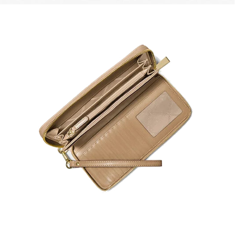 Michael Kors One Size Large Logo Continental Wallet - Beige