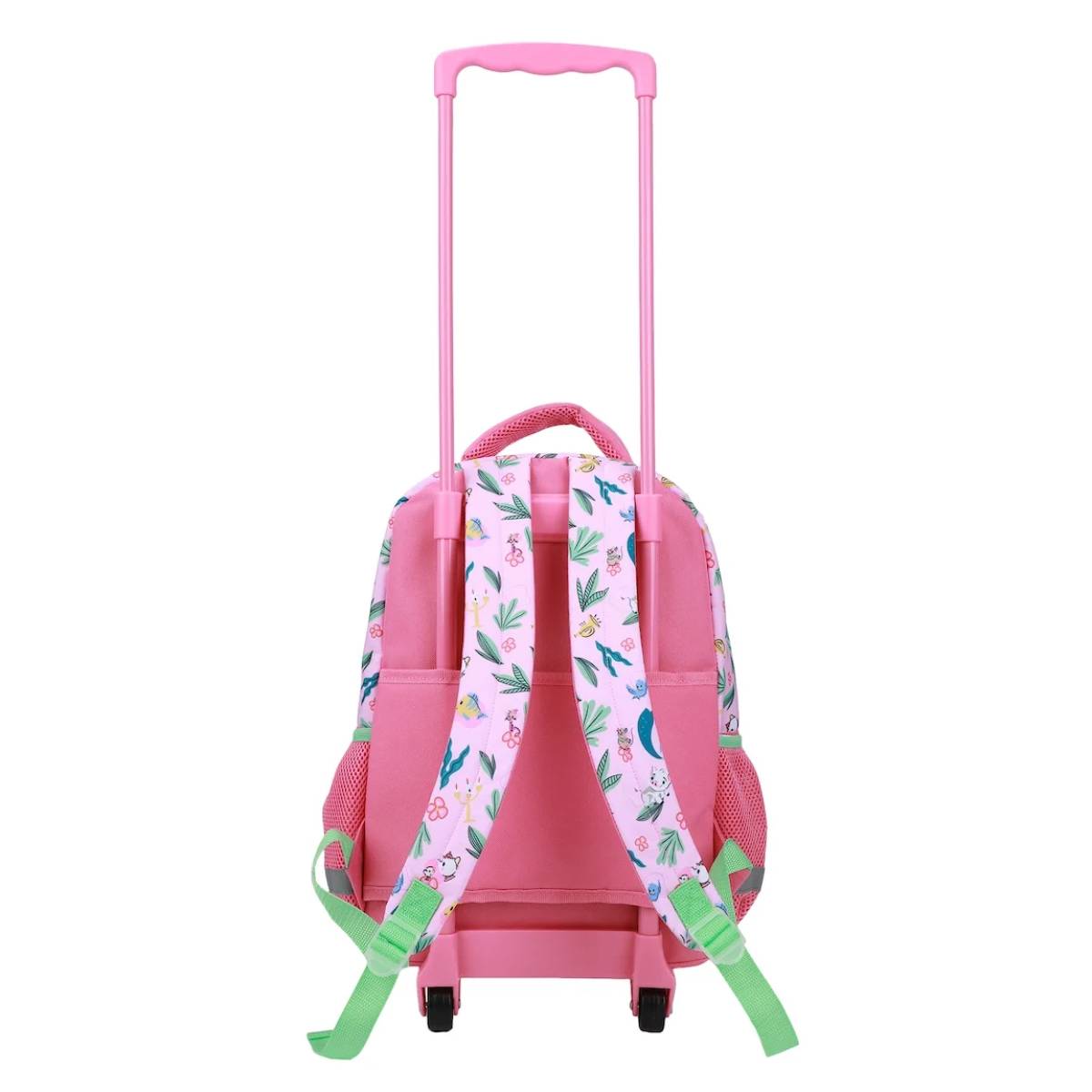 Bioworld Disney Princess Youth 16" Rolling Backpack with Handle - Pink