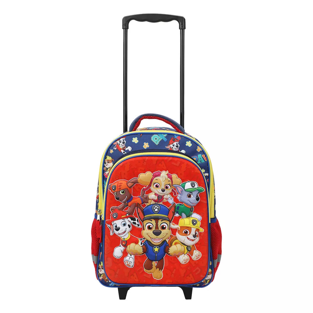 Paw Patrol 16" Youth Trolley Backpack with Rolling Wheels