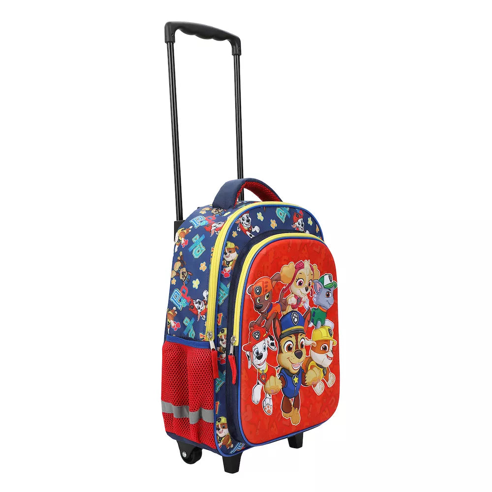 Paw Patrol 16" Youth Trolley Backpack with Rolling Wheels