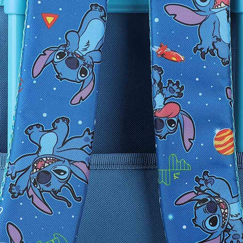 Disney Lilo & Stitch 20" Youth Trolley Backpack with Rolling Wheels - Blue