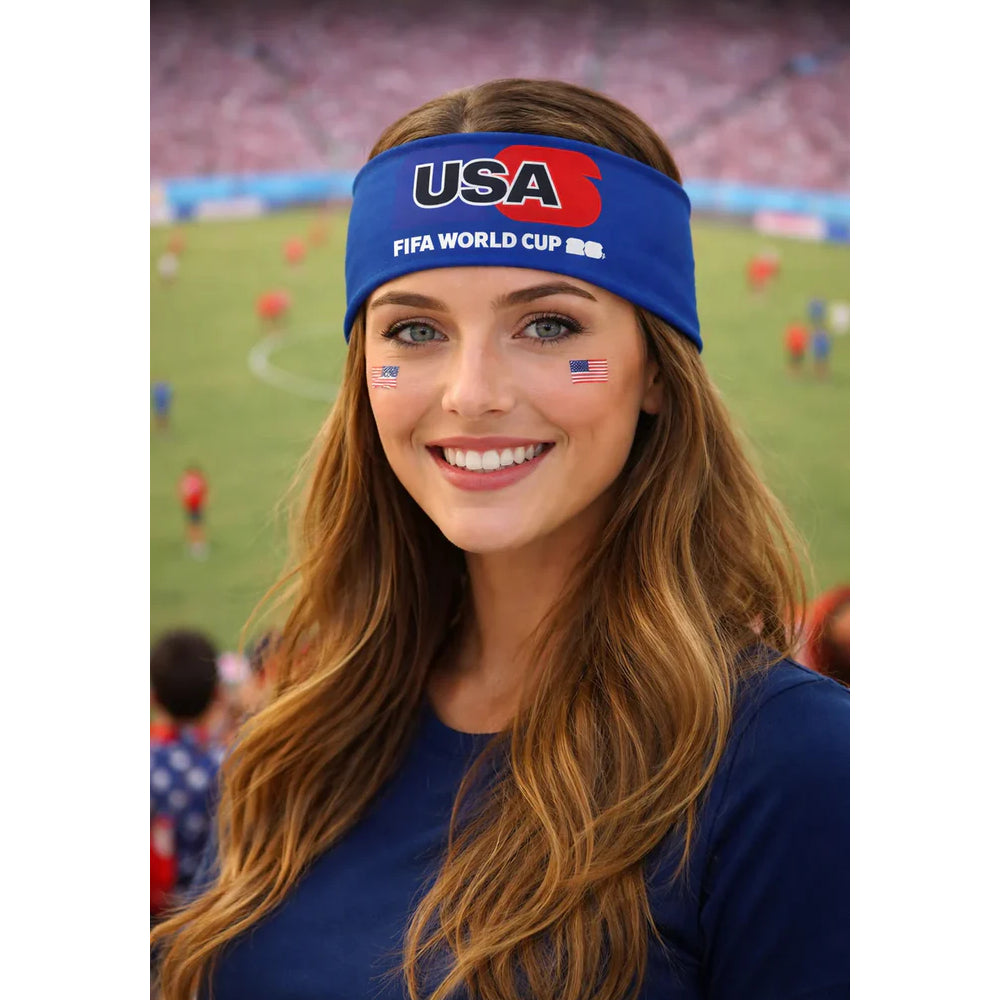 FIFA World Cup 2026 Unisex USA Headband - Blue