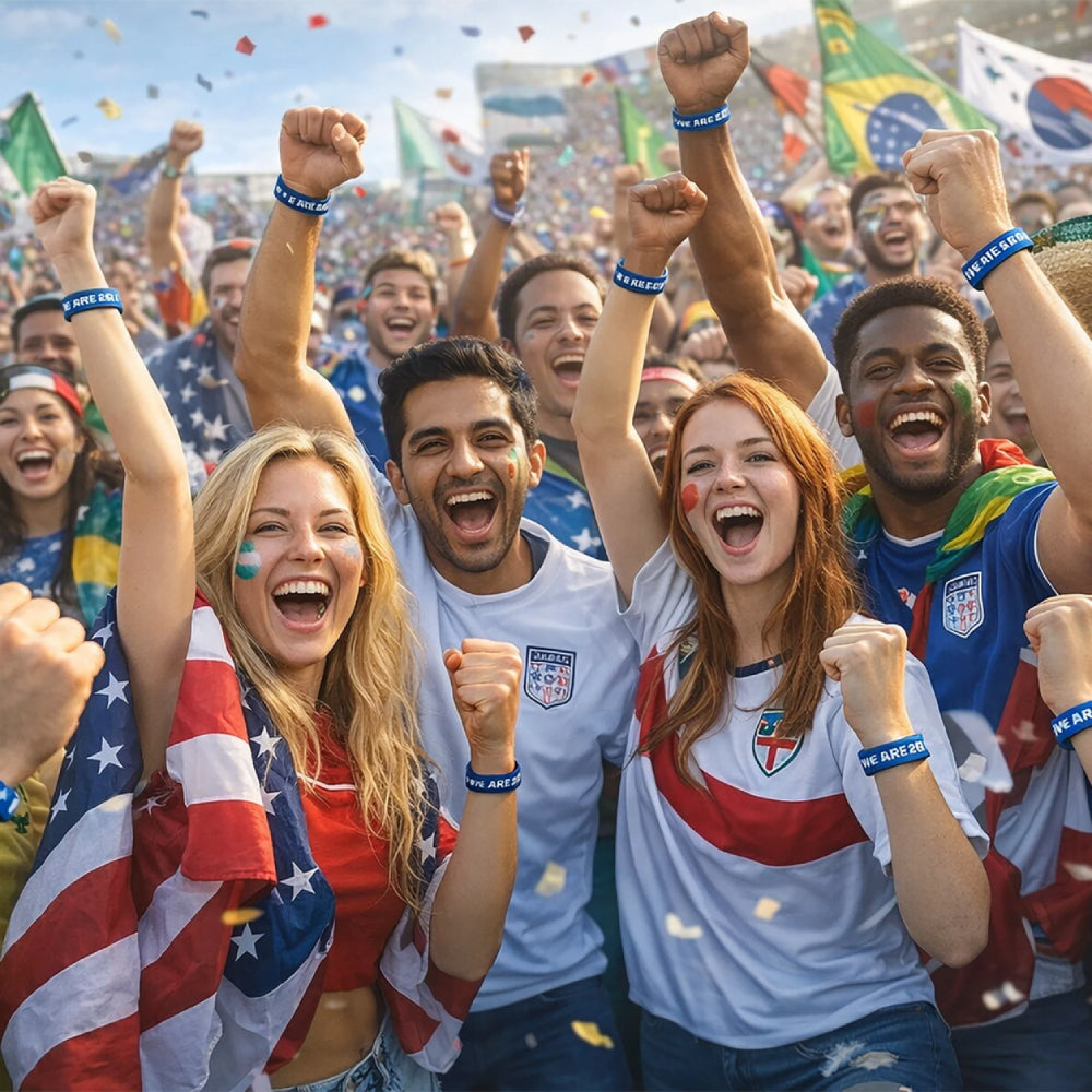 FIFA World Cup 2026 Unisex Wristband - Blue