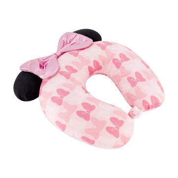 Disney Minnie Mouse 3D Ears and Bow Travel Pillow - Pink