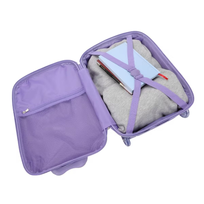 Bioworld Disney Princess Characters and Castle Luggage Set (2-Piece) - Purple