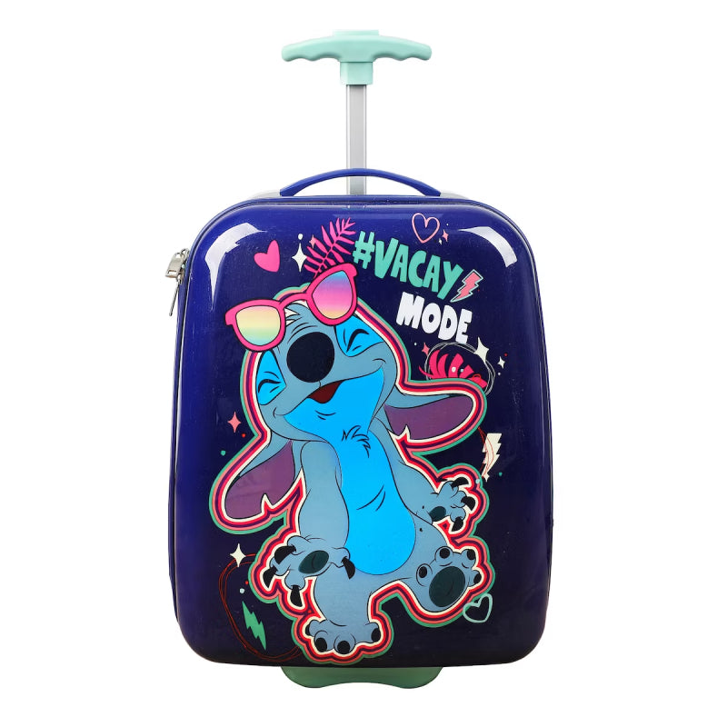 Bioworld Disney Stitch Vacay Mode Youth 18" Luggage - Blue