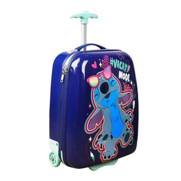 Bioworld Disney Stitch Vacay Mode Youth 18" Luggage - Blue