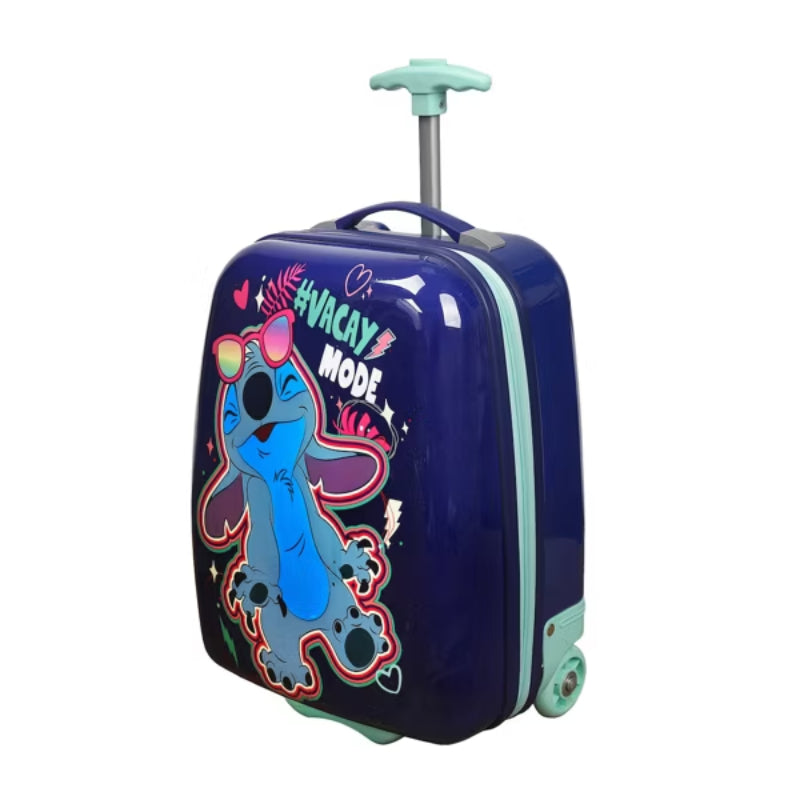 Bioworld Disney Stitch Vacay Mode Youth 18" Luggage - Blue