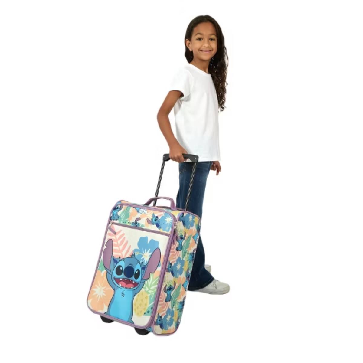 Disney Lilo & Stitch Tropical Fruit & Flowers Youth 18.5" Luggage - Blue