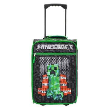 Bioworld Disney Minecraft Creeper TNT Youth 18" Luggage - Black
