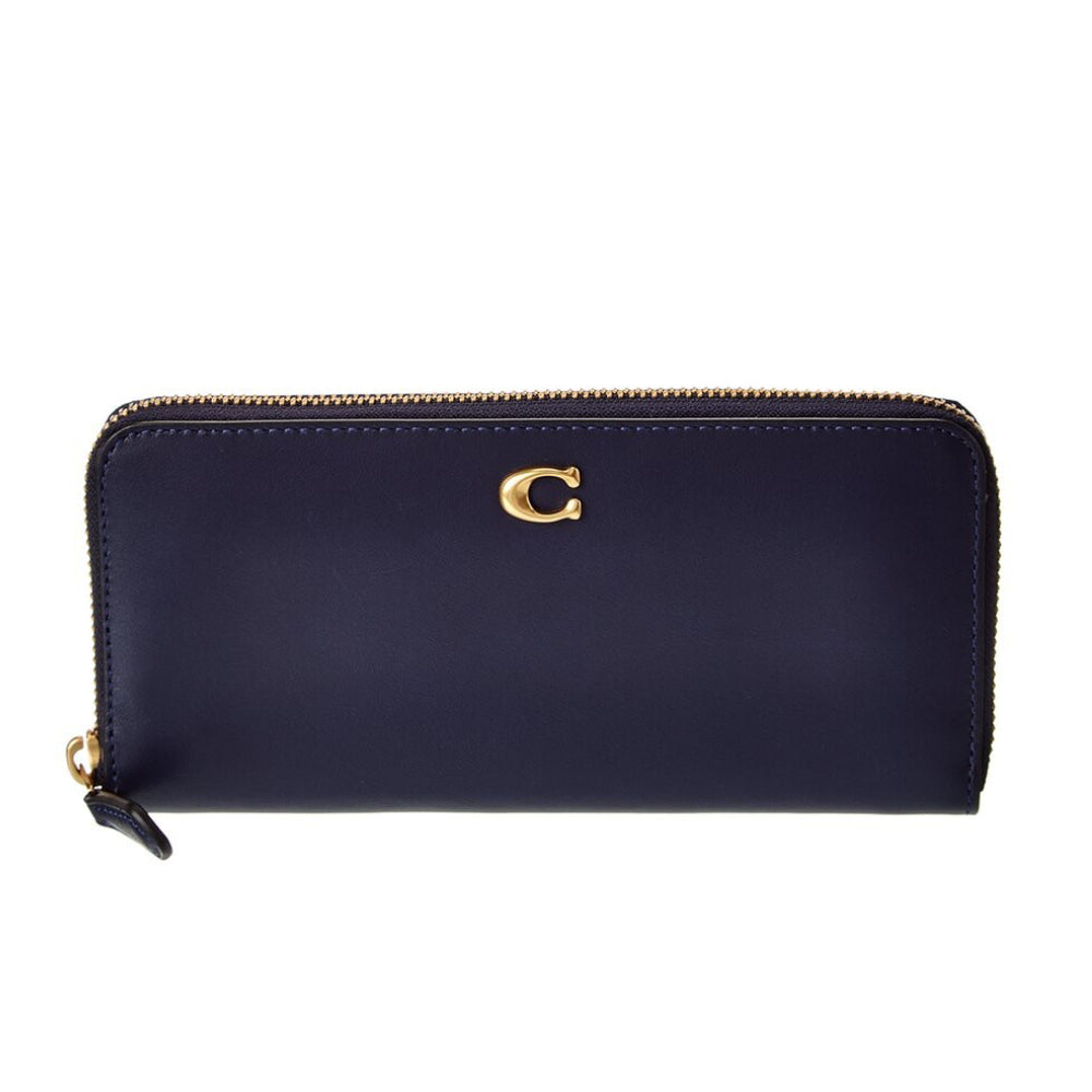 Coach Essential Slim Accordion Leather Wallet - Blue