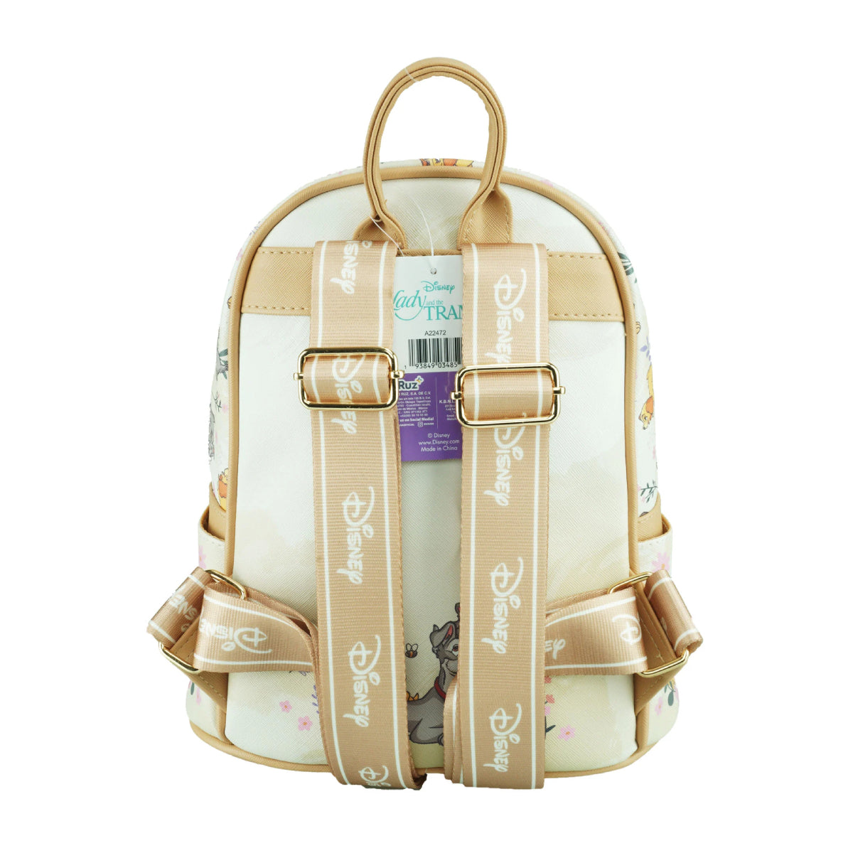 Wondapop Disney Lady And The Tramp Mini Backpack - Beige