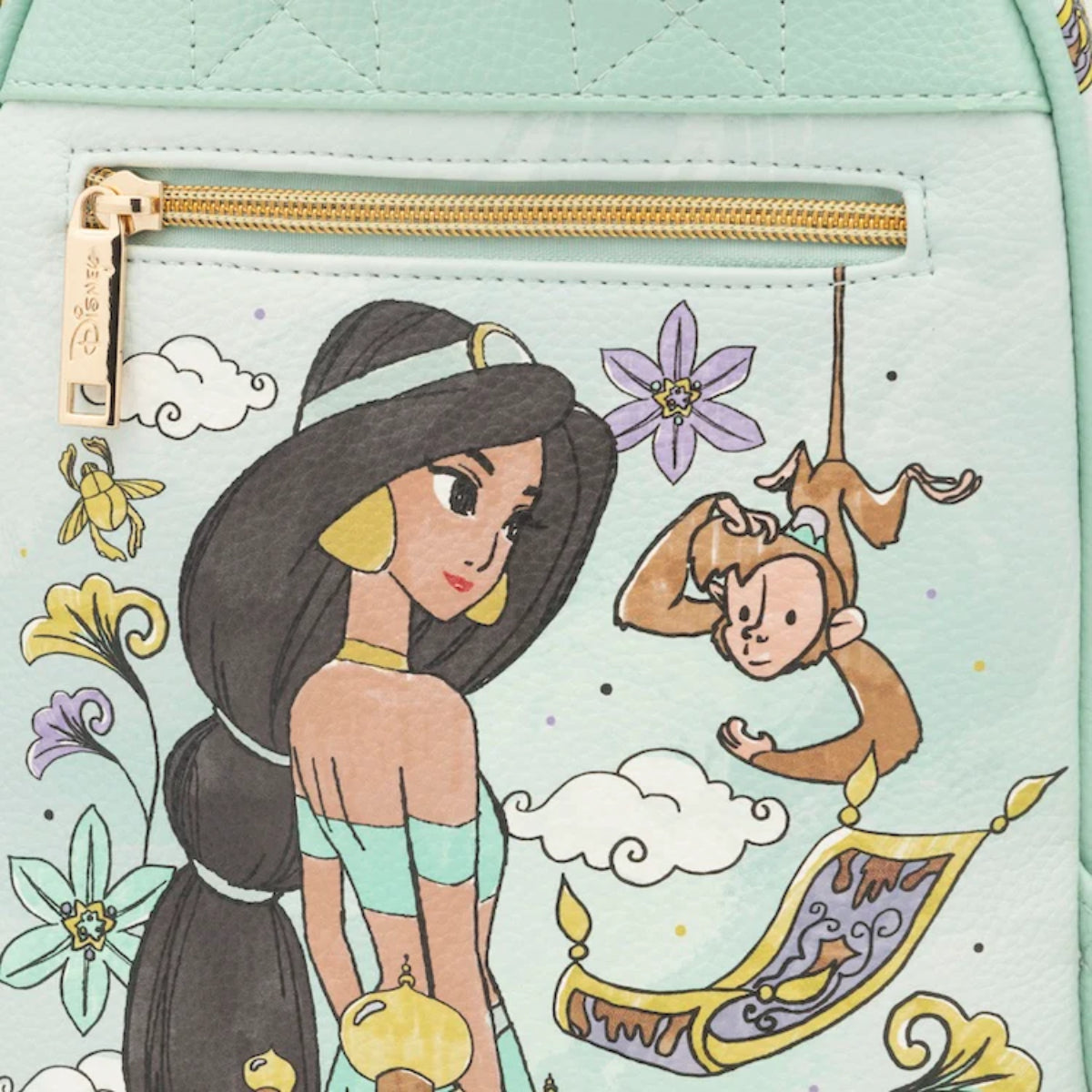 Disney Aladdin Jasmine Mini Backpack - Blue