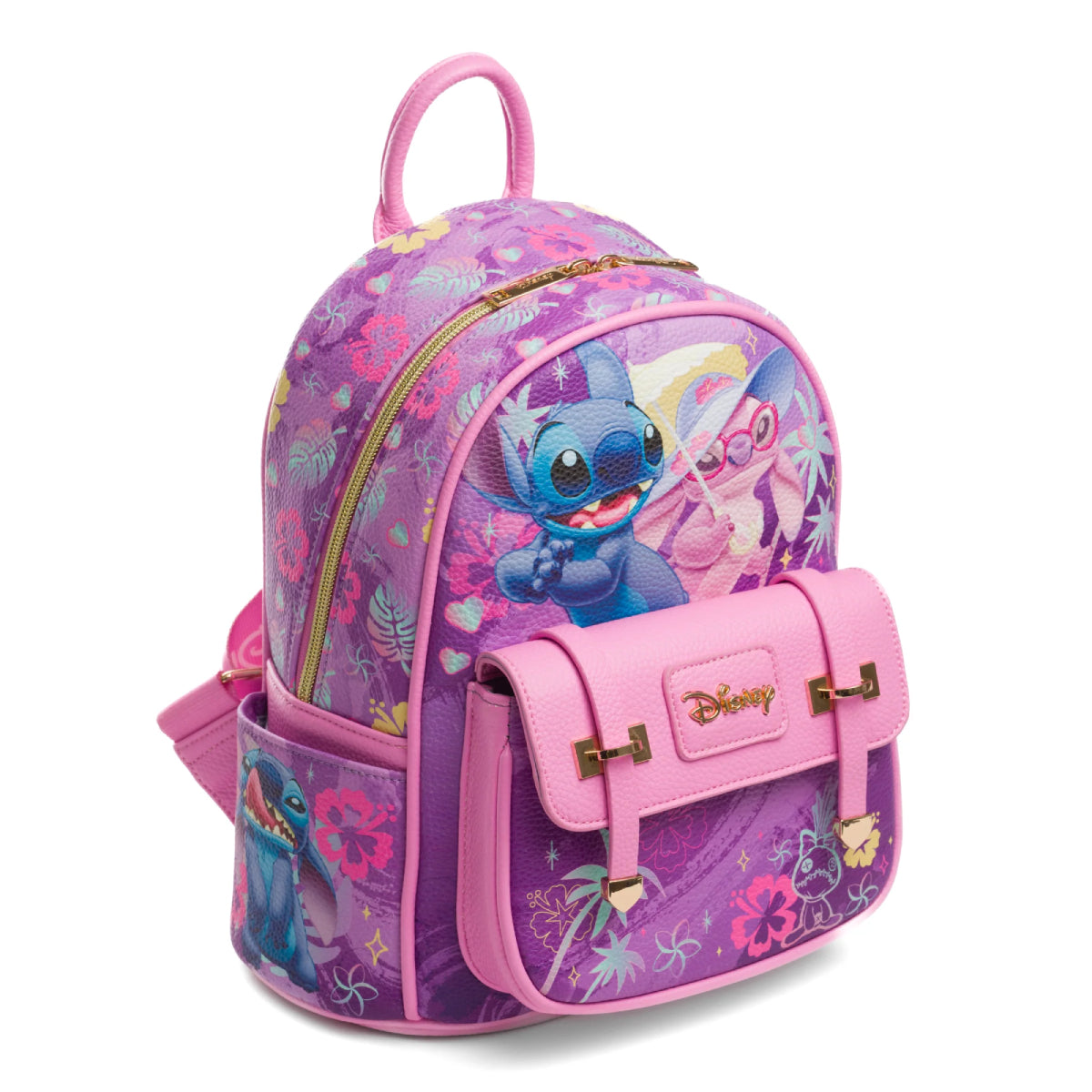 Disney Lilo and Stitch Mini Backpack - Purple/Pink