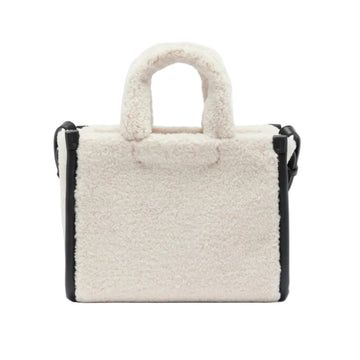 Lacoste Small Heritage Tote Bag with Adjustable Strap - White/Black