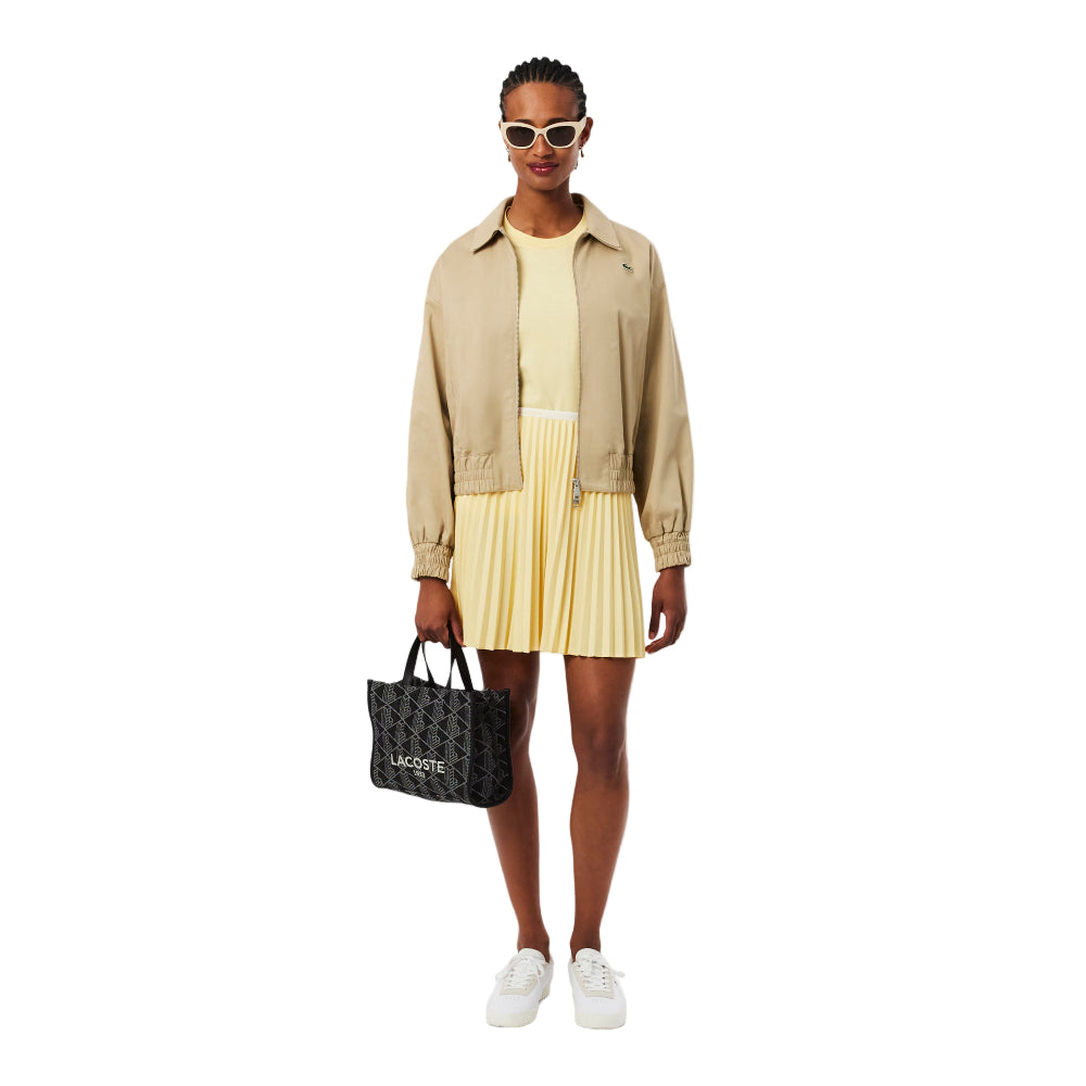 Lacoste Small Heritage Tote Bag With Adjustable Strap - Black/Gray