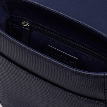 Lacoste Men's Classic Flap Close Crossbody Bag - Blue