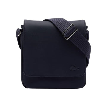 Lacoste Men's Classic Flap Close Crossbody Bag - Blue