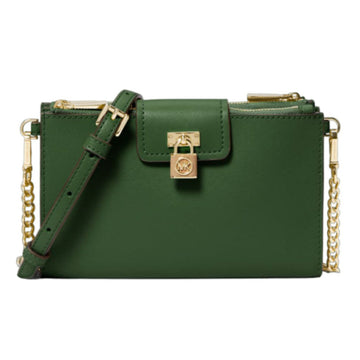 Michael Kors Ruby Small Saffiano Leather Crossbody Bag - Amazon Green
