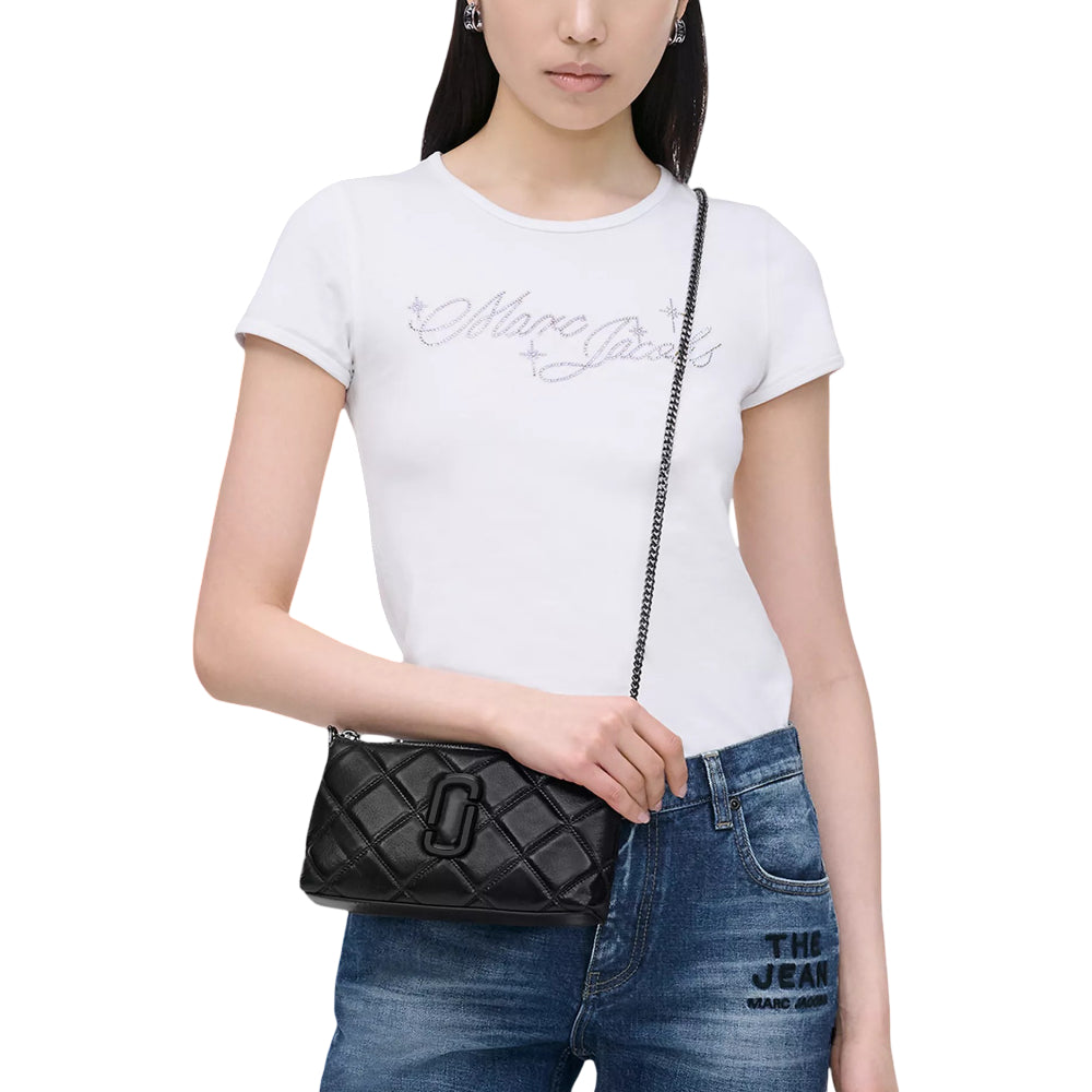 Marc Jacobs Women's The Quilted Snapshot Shoulder Bag - Black