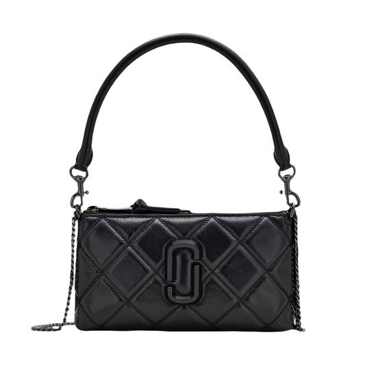 Marc Jacobs Women's The Quilted Snapshot Shoulder Bag - Black