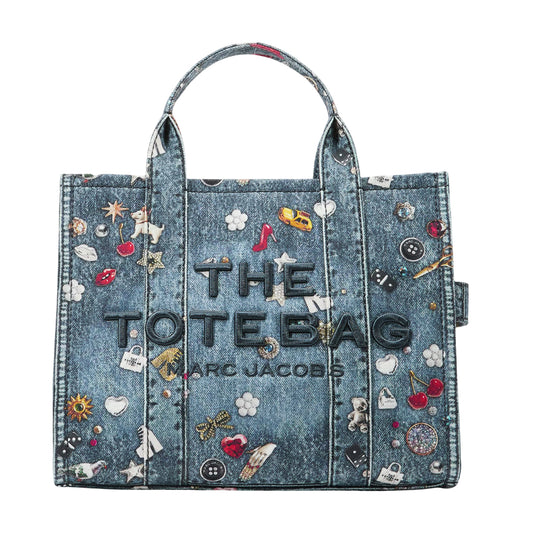 Marc Jacobs Women's The Trompe Loeil Trinket Medium Tote Bag - Blue