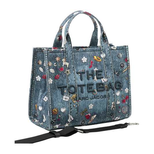 Marc Jacobs Women's The Trompe Loeil Trinket Medium Tote Bag - Blue
