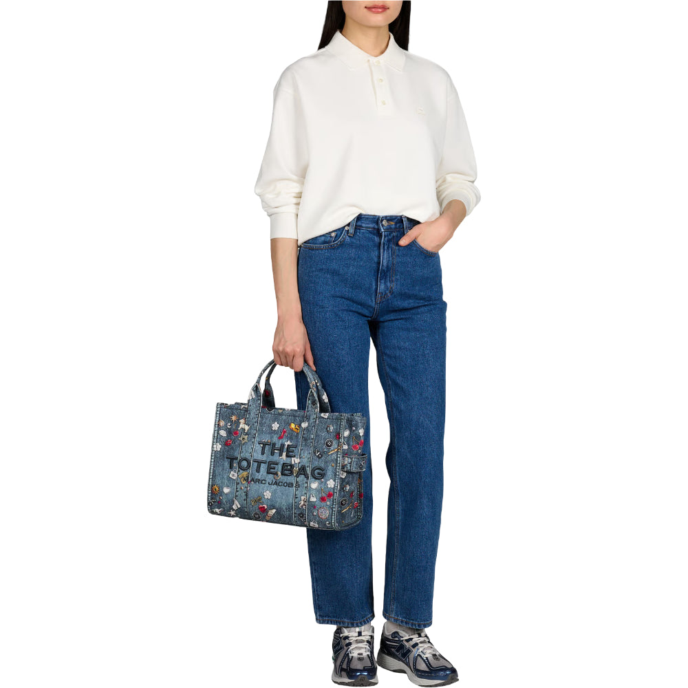 Marc Jacobs Women's The Trompe Loeil Trinket Medium Tote Bag - Blue