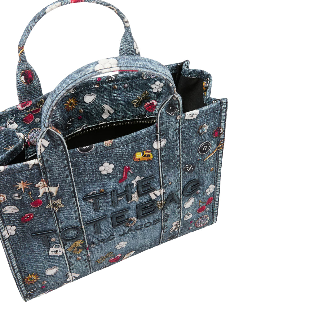 Marc Jacobs Women's The Trompe Loeil Trinket Medium Tote Bag - Blue