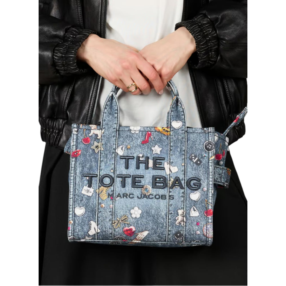 Marc Jacobs Women's The Trompe Loeil Trinket Small Tote Bag - Blue