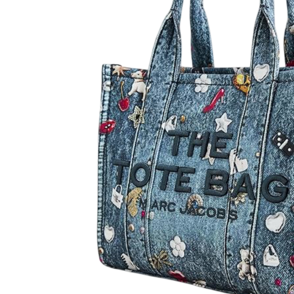 Marc Jacobs Women's The Trompe Loeil Trinket Small Tote Bag - Blue