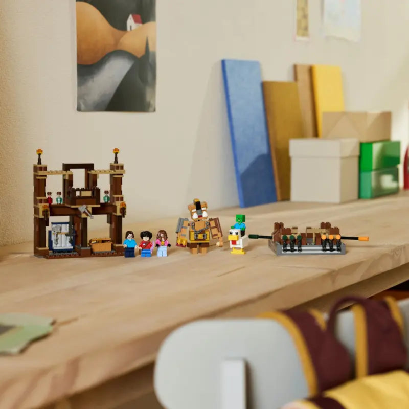 LEGO Minecraft Woodland Mansion Fighting Ring Building Toy Set (491-Pieces)