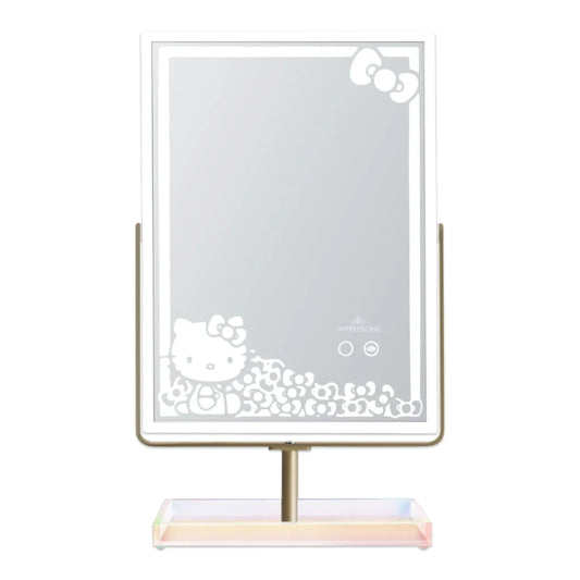 Impressions Vanity Hello Kitty RGB Makeup Mirror with App Controlled Adjustable Rainbow Lighting