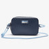 Lacoste Womens Chantaco Badge Small Matte PiquÃ© Leather Shoulder Bag - Curacao