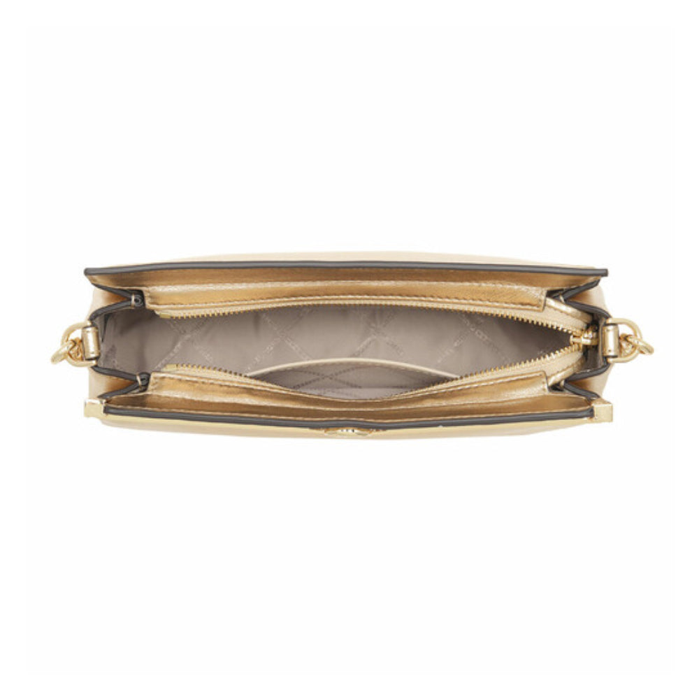 Michael Kors Kiera Clutch Bag - Pale Gold