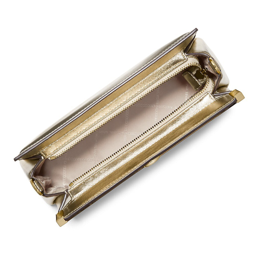 Michael Kors Kiera Clutch Bag - Pale Gold